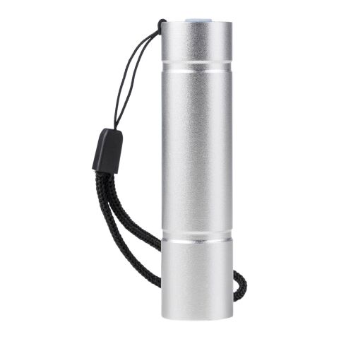 Taschenlampe aus recyceltem Aluminium COB Sami Silber
