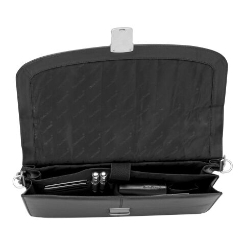 Charles Dickens Aktentasche &#039;Sketcher&#039; aus Leder Schwarz | ohne Werbeanbringung | Nicht verfügbar | Nicht verfügbar