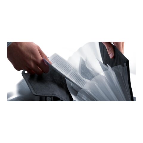 Dokumentenmappe &#039;Singapur&#039; aus Polyester/PU Schwarz | ohne Werbeanbringung | Nicht verfügbar | Nicht verfügbar