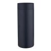 Illuminate 650 ml RCS-zertifizierte doppelwandige Trinkflasche aus recyceltem Edelstahl mit 3-teiligem Deckelset Standard | navy | ohne Werbeanbringung | Nicht verfügbar | Nicht verfügbar
