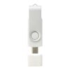OTG Rotate USB Typ-C Stick weiß | 64 GB | 1-farbiger Tampondruck | Rückseite | 27 mm x 13 mm