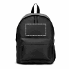 ROSARIO. Klassischer Rucksack mit zeitlosem Design aus recyceltem 600D Polyester schwarz | ohne Werbeanbringung | Nicht verfügbar | Nicht verfügbar | Nicht verfügbar