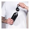 Sagaform Tekla Stahlisolierflasche (recycelt) 500 ml Schwarz