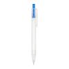 R-PET-Kugelschreiber Blau Weiss-Blau Weiss | 1-farbiger Tampondruck | in Verlängerung vom Clip | 30 mm x 7 mm | Nicht verfügbar