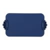 Doppelte Lunchbox mit Besteck Marineblau | ohne Werbeanbringung | Nicht verfügbar | Nicht verfügbar