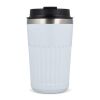 Recycelter Edelstahl-Thermobecher für Kaffee zum Mitnehmen, 400 ml Weiss | ohne Werbeanbringung | Nicht verfügbar | Nicht verfügbar