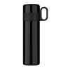 Isolierflasche mit Becher 500ml Schwarz