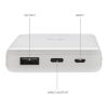 5.000mAh 5W Wireless Powerbank aus RCS recyceltem Kunststoff weiß | ohne Werbeanbringung | Nicht verfügbar | Nicht verfügbar