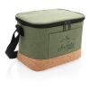 Two-Tone Kühltasche mit Korkdetails grün | ohne Werbeanbringung | Nicht verfügbar | Nicht verfügbar | Nicht verfügbar
