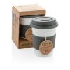ECO PLA Kaffeebecher grau-weiß | ohne Werbeanbringung | Nicht verfügbar | Nicht verfügbar
