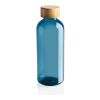 GRS rPET Flasche mit Bambus-Deckel blau | ohne Werbeanbringung | Nicht verfügbar | Nicht verfügbar