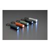 Flash Schlüsselanhänger-Taschenlampe aus RCS rec. Aluminium orange | ohne Werbeanbringung | Nicht verfügbar | Nicht verfügbar