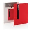 Basic Hardcover PU A5 Notizbuch mit Stylus-Stift rot | ohne Werbeanbringung | Nicht verfügbar | Nicht verfügbar | Nicht verfügbar