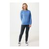 Iqoniq Denali ungefärbt. Rundhals-Sweater aus recycelter BW blau meliert | XXL | ohne Werbeanbringung | Nicht verfügbar | Nicht verfügbar | Nicht verfügbar