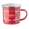 Emaille-Becher 300ml rot
