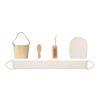 Bade-Set holzfarben