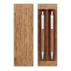 Schreibgeräte-Set Akazienholz holzfarben