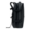 Erweiterbarer RPET-Rucksack schwarz