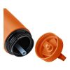 Recycelte Trinkflasche aus Edelstahl (500 ml) Zeno Orange | ohne Werbeanbringung | Nicht verfügbar | Nicht verfügbar