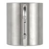 Doppelwandiger Kaffeebecher Carbine aus Edelstahl 185 ml Silber