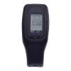 Schrittzähler 'Step' mit Silikon Armband Schwarz