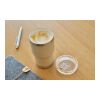 Recycelter Edelstahl-Reisebecher (350 ml) Ayen beige