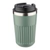 Reisebecher aus recyceltem Edelstahl (400 ml) Chiara Schwarz