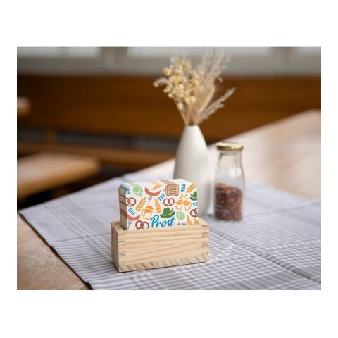 Bierdeckel-Ständer "Gastro" natur | ohne Werbeanbringung | Nicht verfügbar | Nicht verfügbar