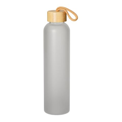 Glasflasche "Bamboo" 750 ml, Frosted grau | ohne Werbeanbringung | Nicht verfügbar | Nicht verfügbar