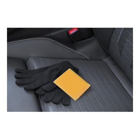 Eiskratzer "Quadrat" mit Wasserabstreifer weiß | ohne Werbeanbringung | Nicht verfügbar | Nicht verfügbar