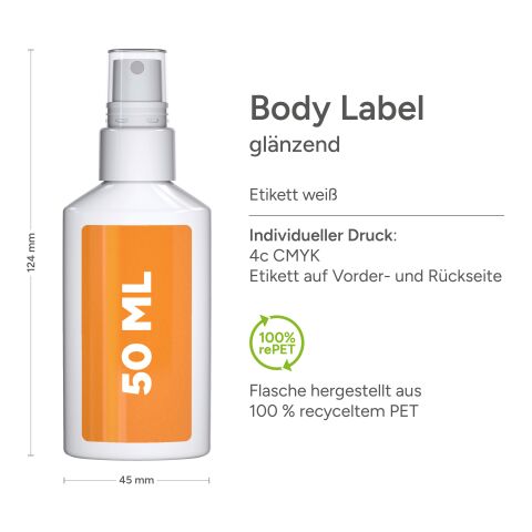 50 ml Spray - Insektenschutz sensitiv Weiß | ohne Werbeanbringung