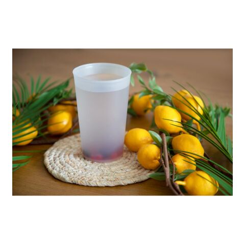 Trinkbecher &quot;Mehrweg&quot; 0,4 l transparent milchig | ohne Werbeanbringung | Nicht verfügbar | Nicht verfügbar