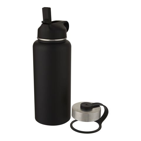 Supra 1 l Kupfer-Vakuum Isolierflasche mit 2 Deckeln Standard | schwarz | ohne Werbeanbringung | Nicht verfügbar | Nicht verfügbar