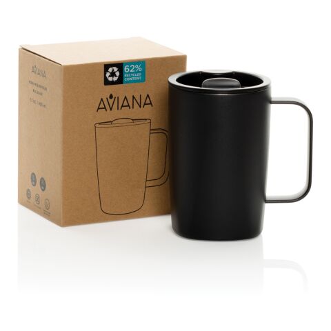 Aviana™ Rowan RCS recycelter Becher 450ml schwarz | ohne Werbeanbringung | Nicht verfügbar | Nicht verfügbar