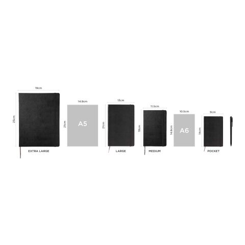 Moleskine Cahier Journal Taschenformat – liniert Standard | schwarz | ohne Werbeanbringung | Nicht verfügbar | Nicht verfügbar