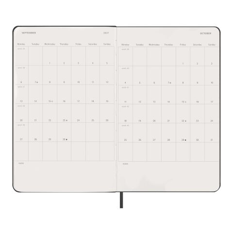 Moleskine 12M Hardcover Tagesplaner Standard | schwarz | ohne Werbeanbringung | Nicht verfügbar | Nicht verfügbar