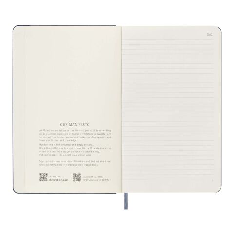 Moleskine Large Smart Notizbuch – liniert Standard | blau | ohne Werbeanbringung | Nicht verfügbar | Nicht verfügbar