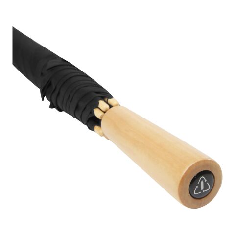 Romee 30&#039;&#039; windbeständiger Golfschirm aus recyceltem PET Standard | schwarz | ohne Werbeanbringung | Nicht verfügbar | Nicht verfügbar | Nicht verfügbar