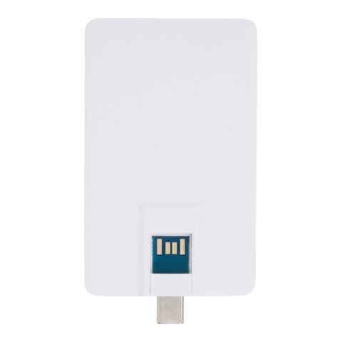 Duo slim 32 GB USB-Stick mit Typ-C und USB-A 3.0 Standard | weiss | ohne Werbeanbringung | Nicht verfügbar | Nicht verfügbar