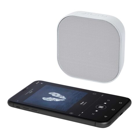 Stark 2.0 3 W Mini-Bluetooth®-Lautsprecher aus recyceltem RCS Kunststoff Standard | absolutes weiß | ohne Werbeanbringung | Nicht verfügbar | Nicht verfügbar