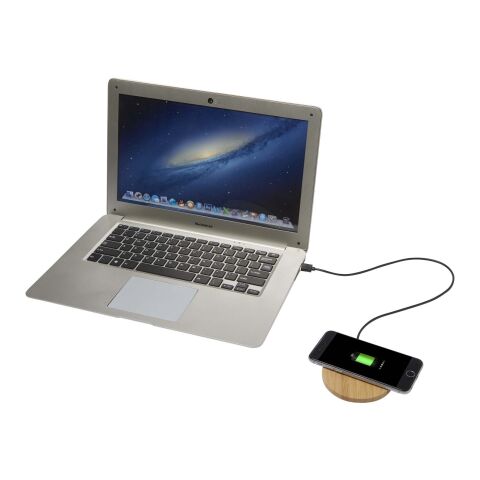 Essence 15W kabelloses Ladepad aus Bambus Standard | holz | ohne Werbeanbringung | Nicht verfügbar | Nicht verfügbar