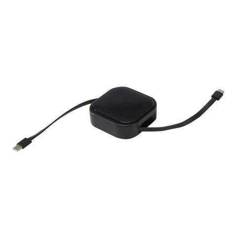 Gloas Aufrollbares 5 in 1 Kabel aus Recyclingmaterial mit Datensynchronisierung und 100 W Schnellladefunktion sowie Smartphone Toolkit Standard | schwarz | ohne Werbeanbringung | Nicht verfügbar | Nicht verfügbar