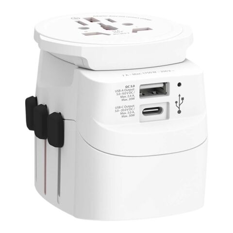 SKROSS® PRO Light USB AC30PD Reiseadapter weiß
