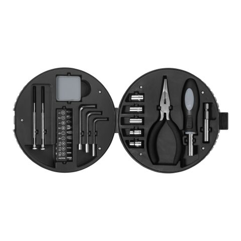 25 teiliges Werkzeugset in Reifenform Standard | silber-schwarz | ohne Werbeanbringung | Nicht verfügbar | Nicht verfügbar