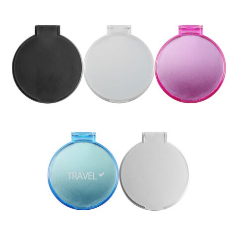 Kosmetikspiegel &#039;Pocket&#039; aus Kunststoff Hellblau | ohne Werbeanbringung | Nicht verfügbar | Nicht verfügbar