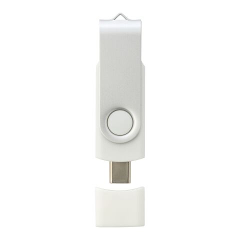 OTG Rotate USB Typ-C Stick weiß | 64 GB | 1-farbiger Tampondruck | Rückseite | 27 mm x 13 mm