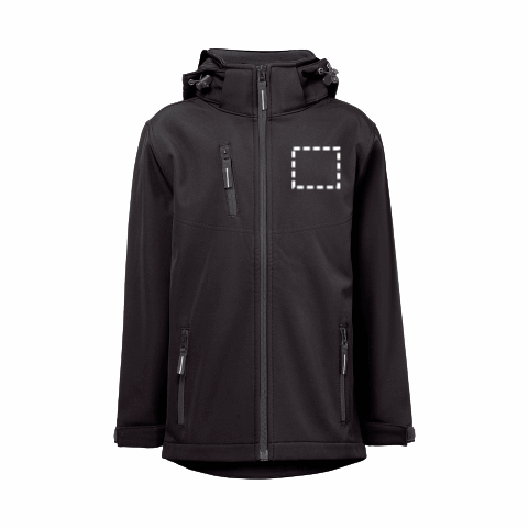 THC ZAGREB KIDS. Kinderjacke Schwarz | ohne Werbeanbringung | Nicht verfügbar | Nicht verfügbar | Nicht verfügbar