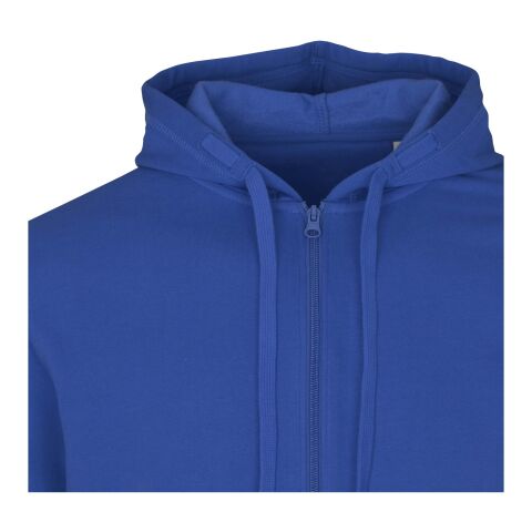 Jasper Kapuzenpullover aus recycelter 280 g/m², Bio Baumwolle (OCS) unisex transparent blau | XXS