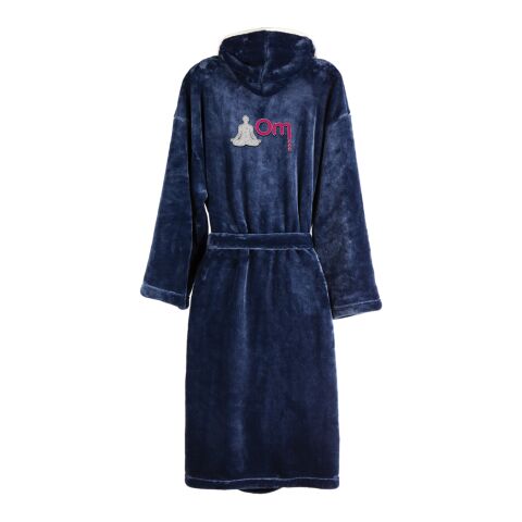 VINGA Louis Luxus Plüsch GRS 3PET Bademantel Größe S/M navy blau | ohne Werbeanbringung | Nicht verfügbar | Nicht verfügbar | Nicht verfügbar