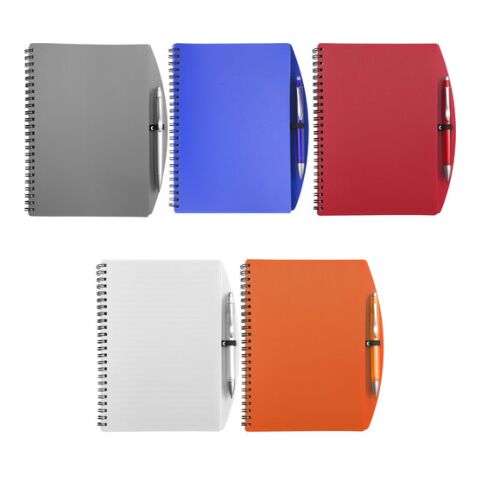 Notizbuch Spektrum aus Kunststoff DIN A5 Weiß | ohne Werbeanbringung | Nicht verfügbar | Nicht verfügbar